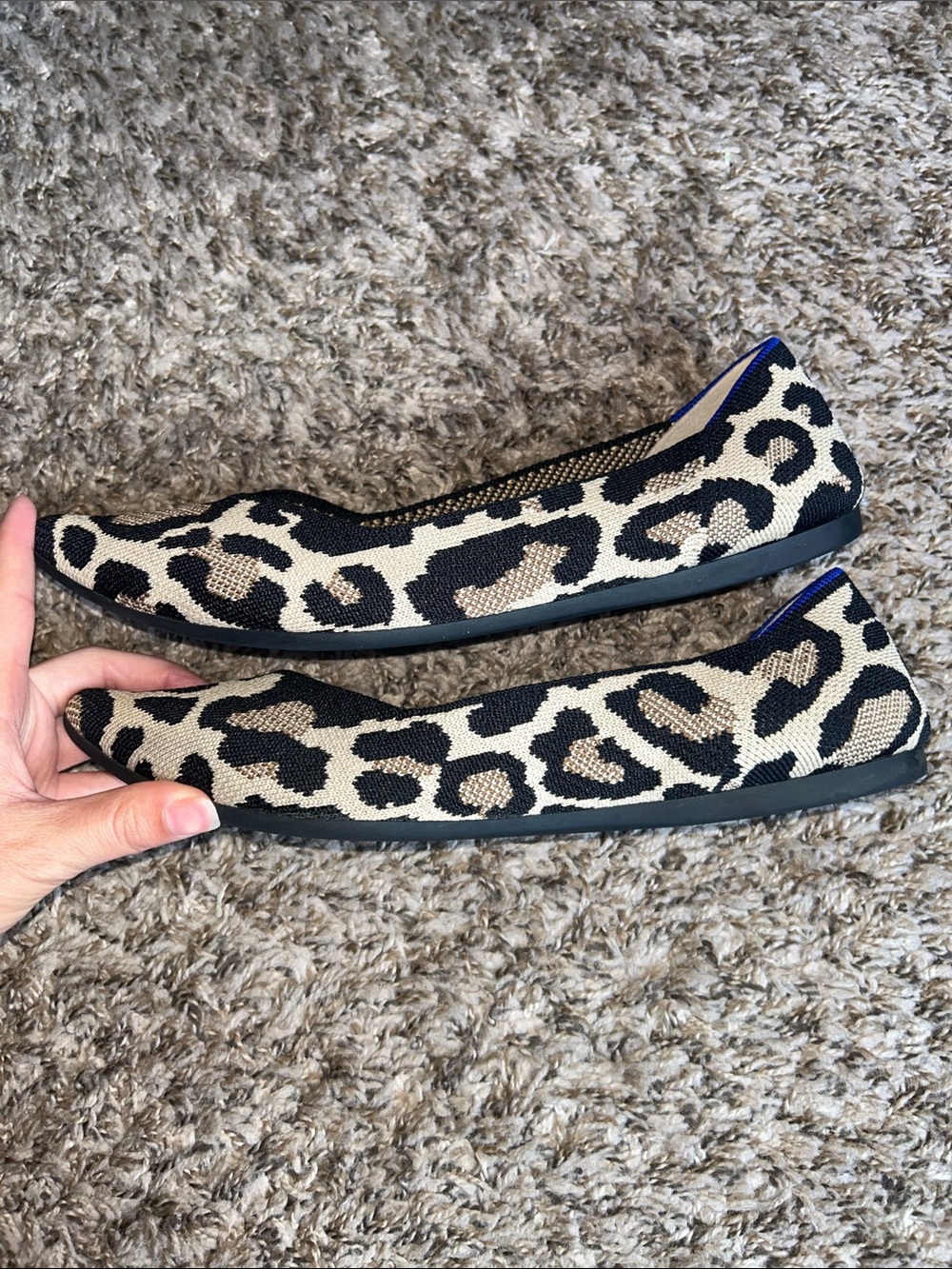 Rothy’s The Pointed Ballet Flat - Big Cat Leopard Print - Women’s Size 10 - Picture 6 of 6